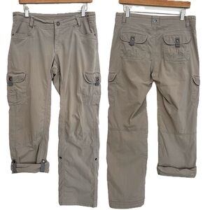 Kuhl Splash Roll Up Pant Womens Size 8 Cargo Pocket Utility Snap Convertible Hem